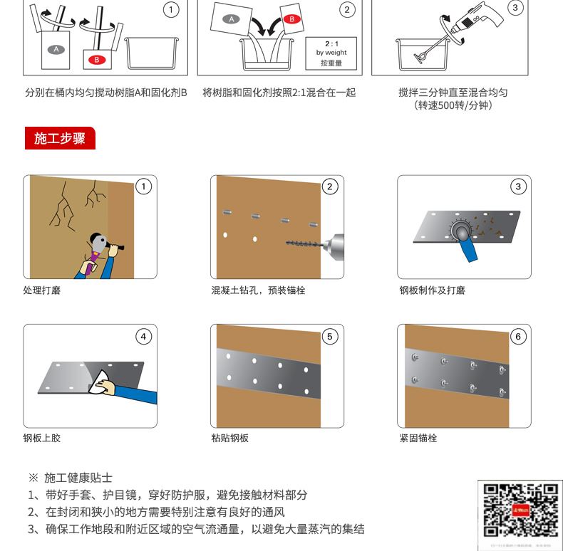 包钢苏仙粘钢加固施工过程